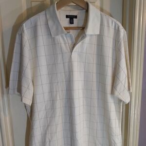 Van Hessen Polo Shirt Pale  Yellow Sz L/G Golf